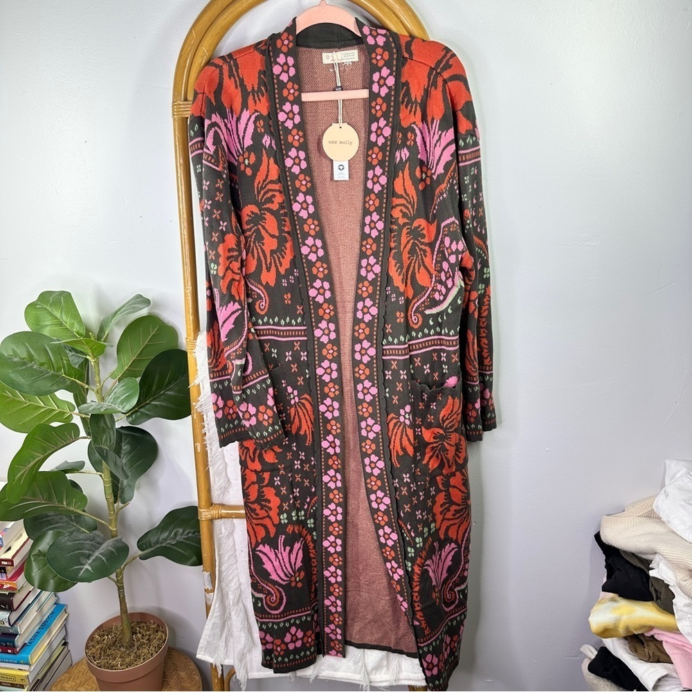 NWT Anthropologie Odd Molly Sweater Cardigan Set sz M - Picture 2 of 9